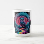 Psychedelic Owl Mandala - Trippy Forest Art Kaffeetasse (Mittel)