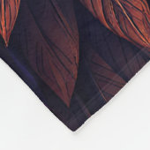 Psychedelic Owl: Neon Mandala Art Fleecedecke (Ecke)