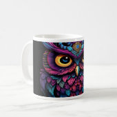 Psychedelic Owls Version 19 Tasse (Vorderseite Links)
