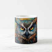 Psychedelic Owls Version 23 Tasse (Mittel)