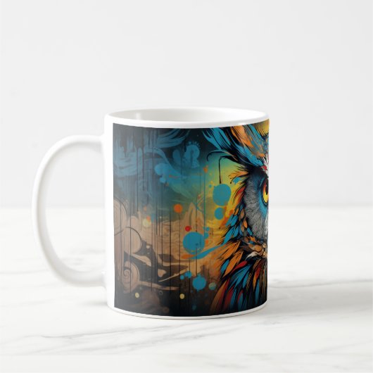Psychedelic Owls Version 23 Tasse (Links)