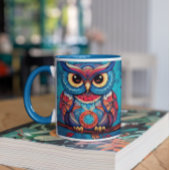 Psychedelic Owls Version 3 Tasse
