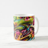 Psychedelic Paint Kaffeetasse (VorderseiteRechts)