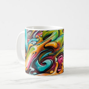Psychedelic Paint Kaffeetasse