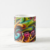 Psychedelic Paint Kaffeetasse (Mittel)