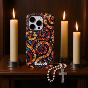 Psychedelic Paisley iPhone 16 Pro Hülle