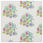 Psychedelic Paisley Peace Bouquet Stoff (Muster)