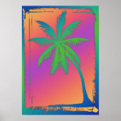 Psychedelic Palm Tree Poster (Vorne)