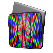Psychedelic Party Wellen..... Laptopschutzhülle (Vorderseite Links)
