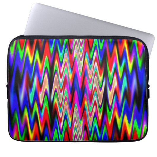 Psychedelic Party Wellen..... Laptopschutzhülle (Vorderseite)