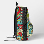 Psychedelic Patterns Bedruckter Rucksack (Links)