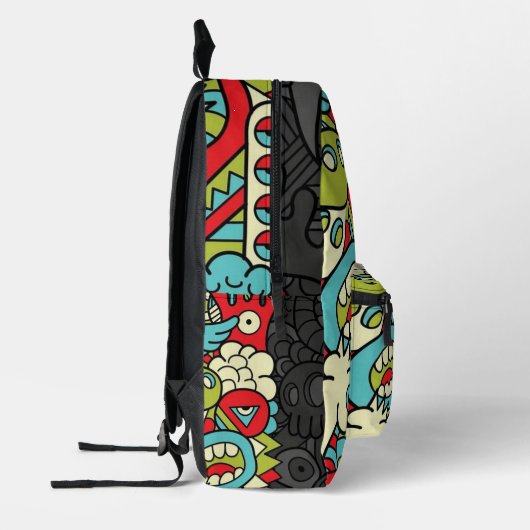Psychedelic Patterns Bedruckter Rucksack (Links)
