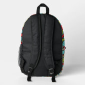 Psychedelic Patterns Bedruckter Rucksack (Rückseite)