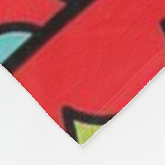 Psychedelic Patterns Fleecedecke (Ecke)