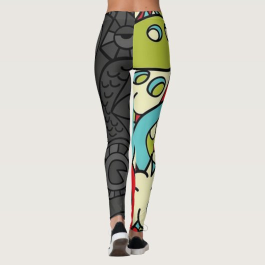 Psychedelic Patterns Leggings (Rückseite)