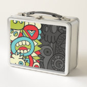 Psychedelic Patterns Metall Brotdose (Vorderseite)