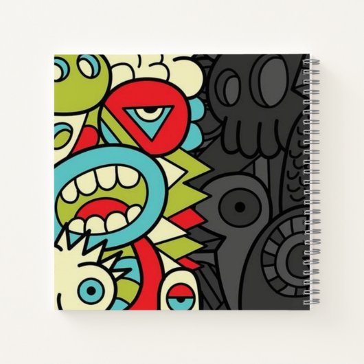 Psychedelic Patterns Notizblock (Rückseite)