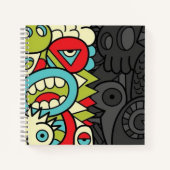 Psychedelic Patterns Notizblock (Vorderseite)