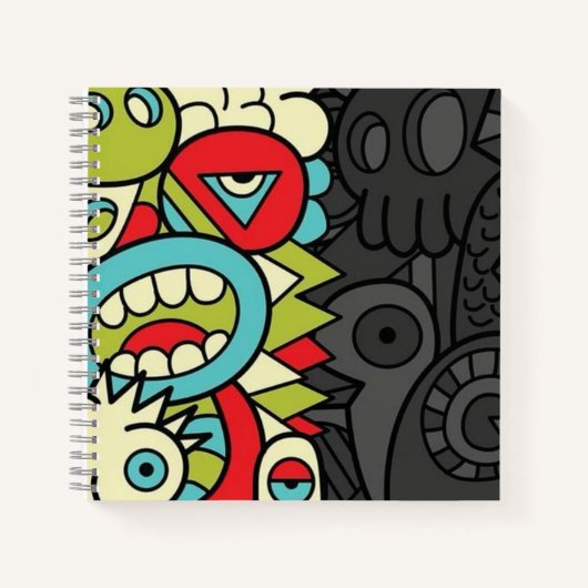 Psychedelic Patterns Notizblock (Vorderseite)