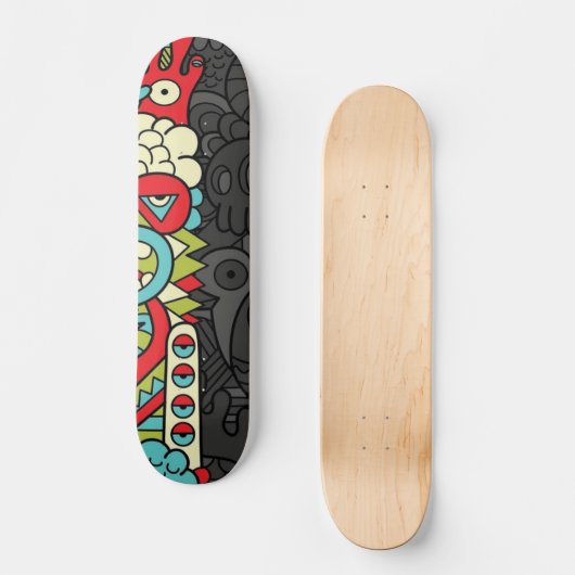 Psychedelic Patterns Skateboard (Vorderseite)