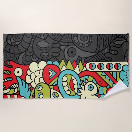 Psychedelic Patterns Strandtuch (Vorderseite)