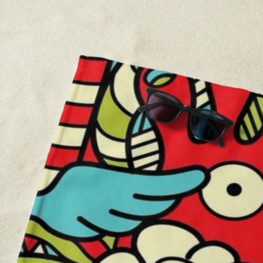 Psychedelic Patterns Strandtuch (Beispiel)