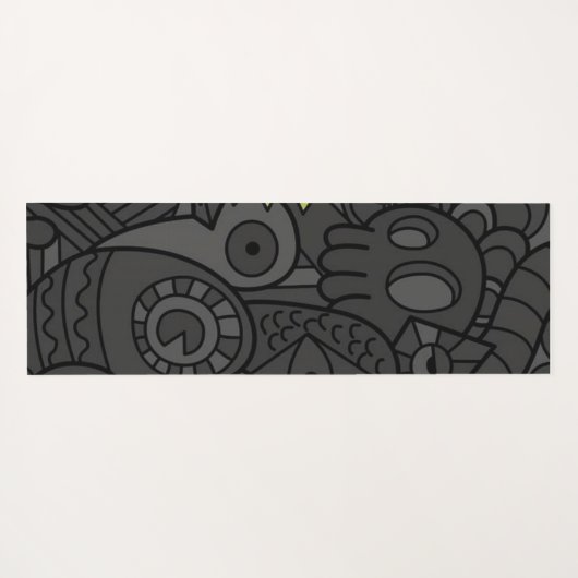 Psychedelic Patterns Yogamatte (Rückseite (Horizontal))