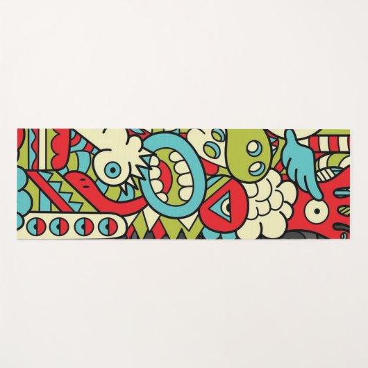 Psychedelic Patterns Yogamatte (Vorderseite (Horizontal))