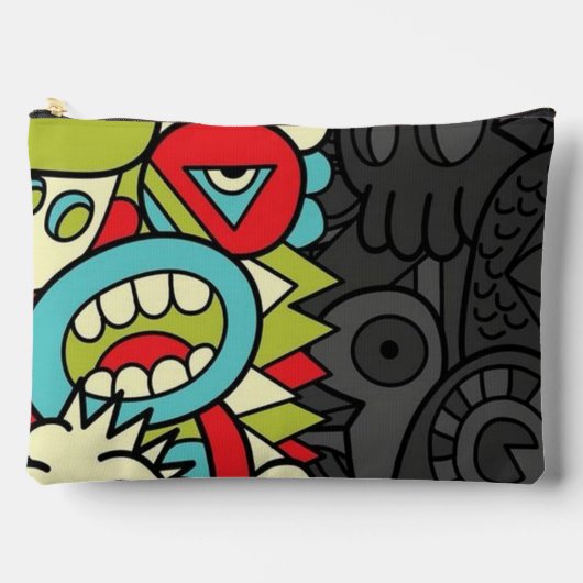 Psychedelic Patterns Zubehörtasche (Vorderseite)