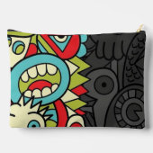 Psychedelic Patterns Zubehörtasche (Rückseite)