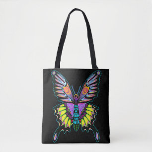 Psychedelic Peace Butterfly Tasche