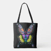 Psychedelic Peace Butterfly Tasche (Rückseite)