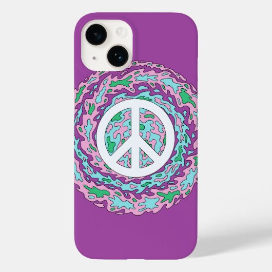 Psychedelic Peace Case-Mate iPhone Case (Rückseite)