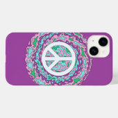 Psychedelic Peace Case-Mate iPhone Case (Rückseite (Horizontal))