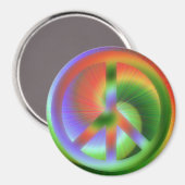 Psychedelic Peace Magnet (Vorderseite/Rückseite)