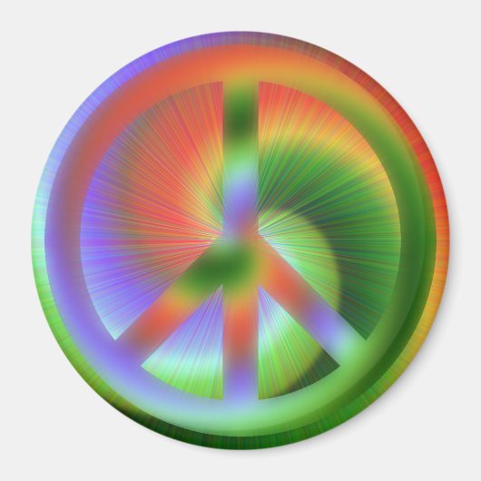 Psychedelic Peace Magnet (Vorne)