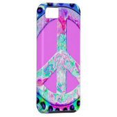 Psychedelic Peace Sign Abstrakt Case-Mate iPhone Hülle (Rückseite/rechts)