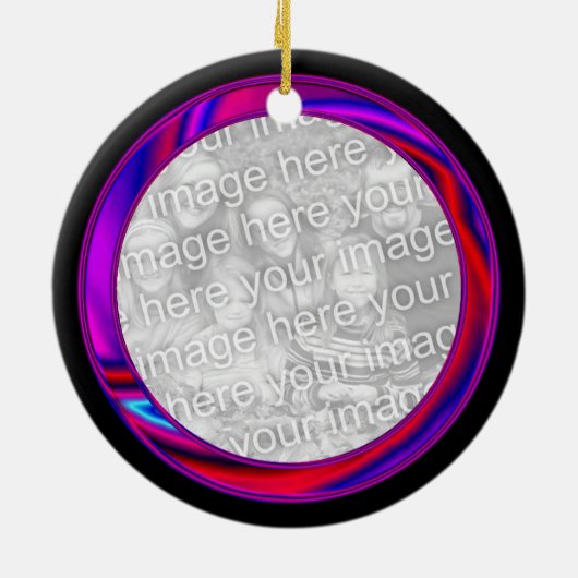 Psychedelic Peace Sign Ornament (Hinten)