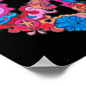 Psychedelic Peace Sign Poster (Ecke)