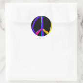 Psychedelic Peace Sign Stickers (Tasche)
