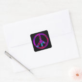 Psychedelic Peace Square Sticker (Umschlag)