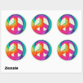 Psychedelic Peace Sticker (Blatt)