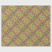 PSYCHEDELIC PINK FLAMINGO GIFT WRAPPPAPIER Bird Geschenkpapier (Flach)