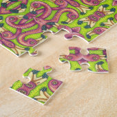 PSYCHEDELIC PINK FLAMINGO PUZZLE Spiegelbild (Seite)