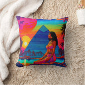 Psychedelic Pink Pyramid Princess Kissen (Decke)