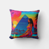 Psychedelic Pink Pyramid Princess Kissen (Vorderseite)