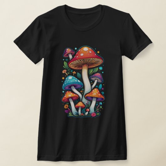 Psychedelic Polka Dot Mushrooms T-Shirt (Ablage )