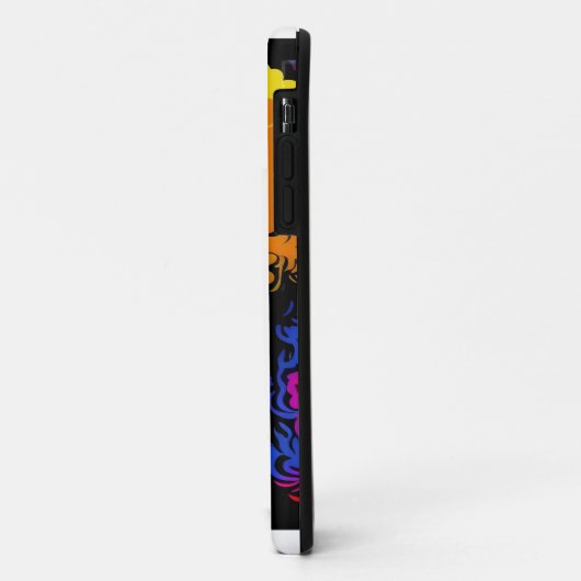 Psychedelic Poodle Dog Design Case-Mate iPhone Hülle (Hinten/Links)