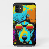 Psychedelic Poodle Dog Design Case-Mate iPhone Hülle (Rückseite)