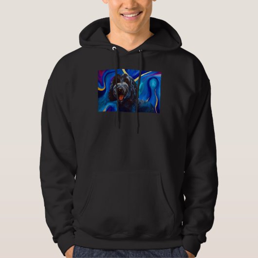 Psychedelic Poodle Hoodie (Vorderseite)